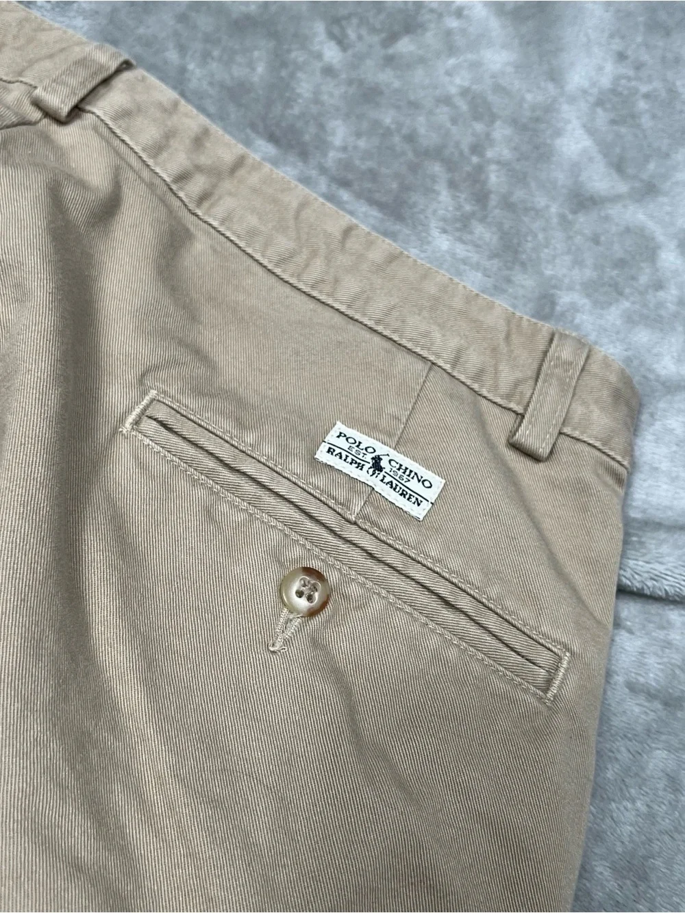 Vintage Polo Ralph Lauren Andrew Pants Mens 32x31 Tan Preppy Pleated USA Made